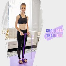 Load image into Gallery viewer, Fit™: 4-Tube Pedal Fitness Rope for Woman & Men - Fitness Gum 4 Tube Resistance Bands Latex Pedal Exerciser Sit-up Pull Rope Expander Elastic Bands Yoga equipment Pilates Workout